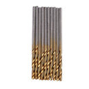 50Pcs 1/1.5/2.0/2.5/3mm Titanium Coated HSS Drill Bit Set