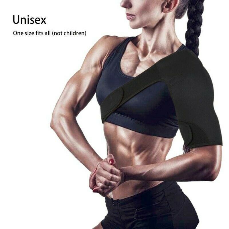 Shoulder Support Brace Back Guard Strap Wrap Belt Band Pads Single Shoulder Z2Z8