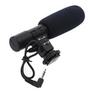 Stereo DSLR Camera Condenser Microphone Mic 3.5mm 90 Degree Jack for News