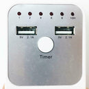 Smart Hour Timer Switch Socket Dual USB Digital Electronic Countdown Timer New
