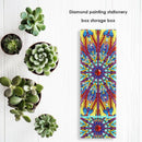 DIY Mandala Special Shaped Diamond Painting 2 Grids Students Pencil Box