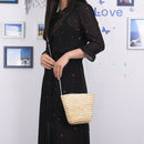 rattan grass small ladies can be fitted with mobile purse cute grass women bag Z