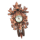 Creative Wooden Handcrafted Cuckoo Clock Carved Battery-operated Clock M