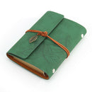 Retro Notebook String Loose-leaf Sketchbook Students Stationery (Green)