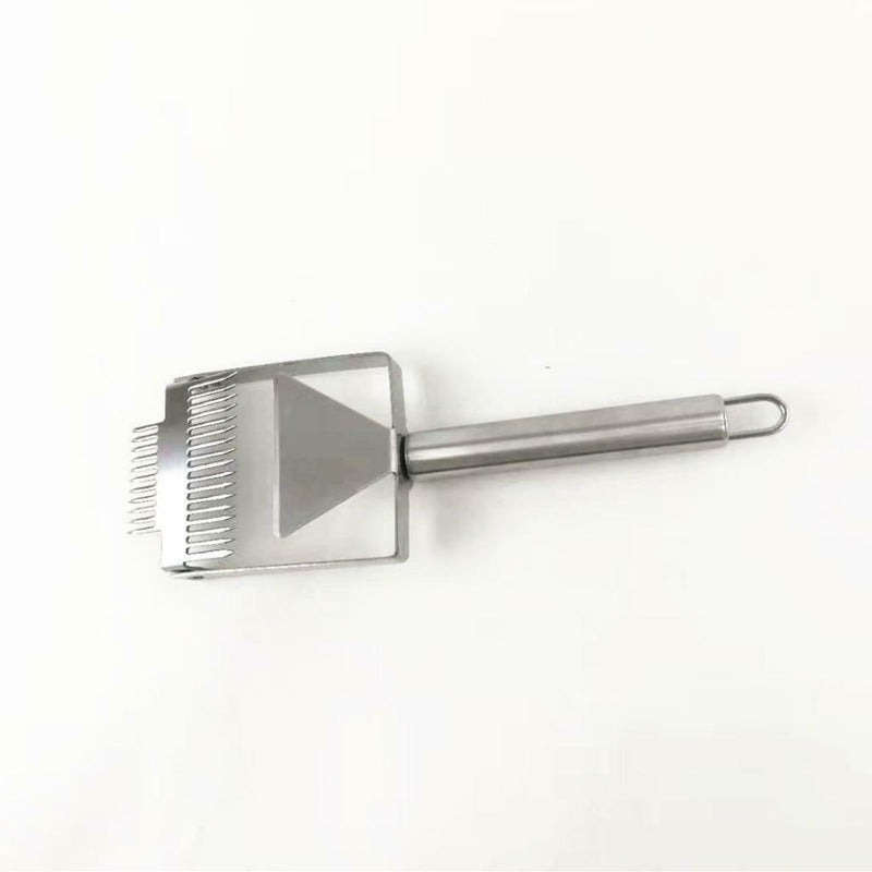 Double Tooth Honey Uncapping Fork Scraper Stainless Steel Bee Hive Uncapper