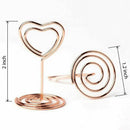 20pcs Mini Place Card Holders Table Number Stands Table Card Holder Wire Ta