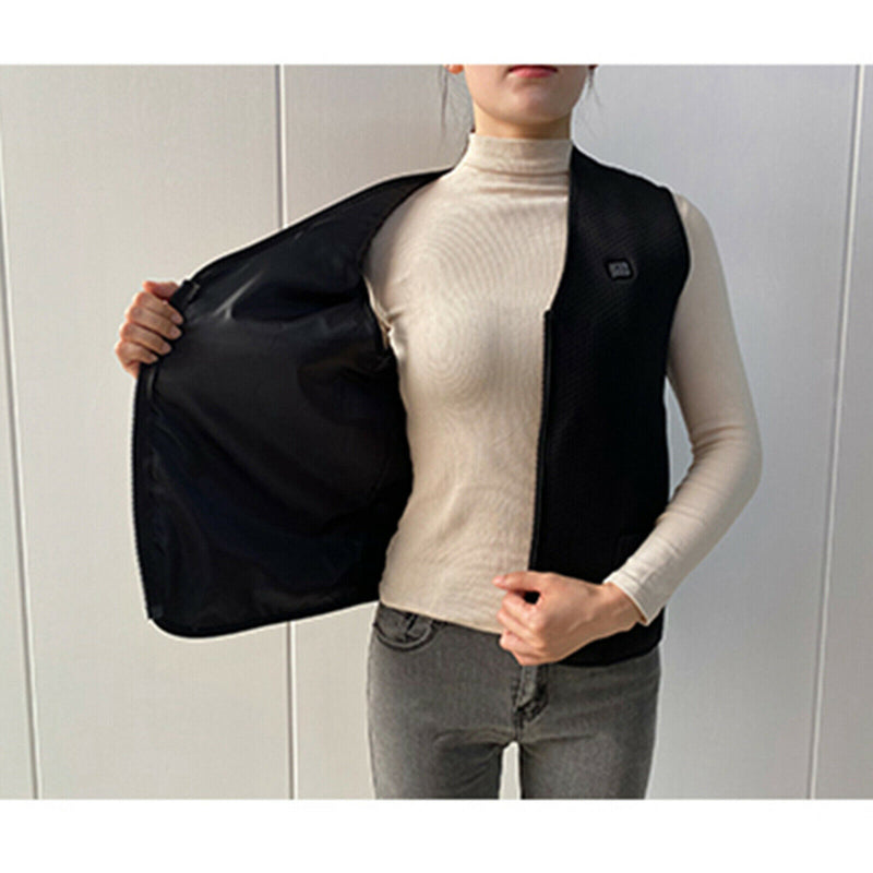 Electric Vest Heated Cloth Jacket USB Heating Warmer Vest for Winter Outdoor