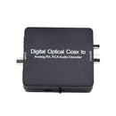 Digital Optical Coax to Analog R/L RCA Audio Decoder with USB Power Cable