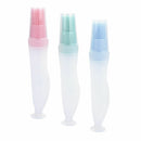 3x BBQ Gadgets Oil Bottle Brush Tools Kitchen Portable Silicone Baking Pastry