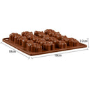 Elephant Silicone Mold Cake Decorating 16 Cavity Elephant Shaped Chocolate  R4V5