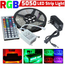 5M RGB 5050 300 LED Tape Strip light SMD 12V DC+ 44 Key IR remote controller Kit