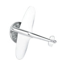 Novelty Brooch Collar Pin Aircraft Button Badge Pin Airplane Design for Jacket