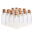 50 pcs Mini Empty Clear Glass Bottle W/ Cork Small Tiny Vials Jars Clear