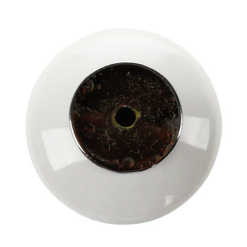 1 x Ceramic Door/Wardrobe/Cabinet/Cupboard Knob Handle Drawer White