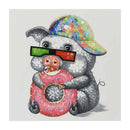 5D DIY Full Drill Diamond Painting Cool Pig Cross Stitch Embroidery Craft