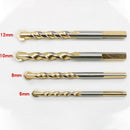 5Pcs Triple-cornered Handle Alloy Multifunctional Drill Bits 6-12Mm Blade D K4G4