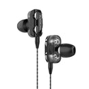 A4 3.5mm Wired In-Ear Earphone Volume Control Music Earbud with Mic (Black)