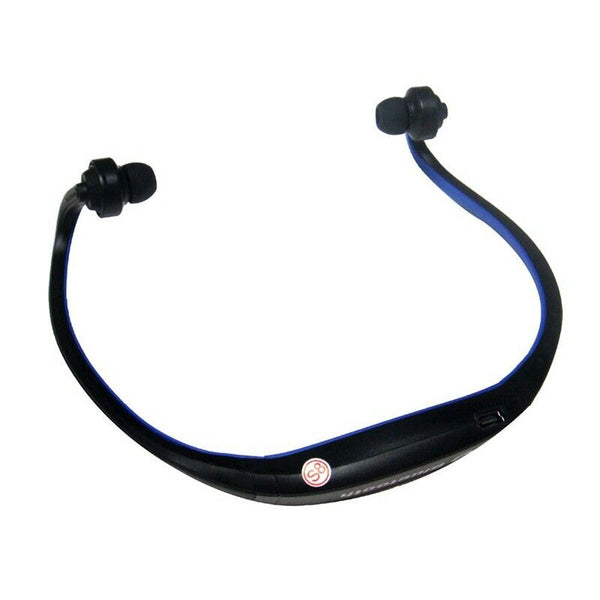 Sports Wireless Bluetooth Headset Headphone for Cell Phone PC Blue C3Z1