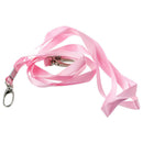 2 Pcs Pink Nylon Neck Strap String Keys Holder Lanyard 16.1" Length V5B3