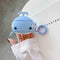 Cute Blue Whale Protective Case Shockproof Soft Silicone Cover for Airpods 1/2