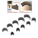 10 Sizes Steel Round Corner Cutter Trimmers Mold Wallet Belt End Punch Tool