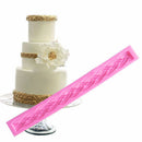Weaving decor lace Silicone Fondant Mould Cake Decor Baking SugarcraftMold New.