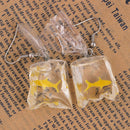 Handmade Fish Earrings Water Bag Dangle Hook Pendant Earrings Cute Girl JewSEAU