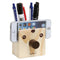 Humorous Reindeer Design Wood Desktop Pencil Cup Organizer / Novelty Eyegla E6M5