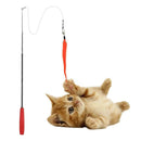 9pcs/set Pet Cat Three-Section Telescopic Cat Stick with Replacement Heads