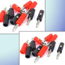 4mm Insulated Banana Plugs Connectors Jack New 10pcs + new Red Black O3T1