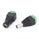 1Pairs Male Female 2.1x5.5mm DC Power Plug Jack Adapter Connector for CCTV  Z