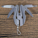 Mini Folding Outdoor Multi-function Pliers Screwdriver Keychain Pocket Tool