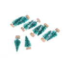 10PCS DIY Christmas Mini Trees Desktop Home Decor Christmas Decoration FSAU FT