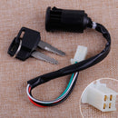 4-Wire Ignition Key Barrel Switch fit for 50cc 70cc 90cc 110cc 150cc 200cc 250cc