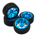 Front & Rear Alum Wheel Rubber Tire Tyre Set for WLtoys A949 A959 A969 A979