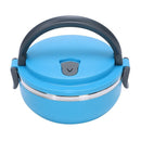 2-Layer Stainless Steel Portable Insulated Thermal Lunch Box Bento Food Con R4R7