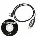 Program Software CD & USB Programming Cable for Baofeng UV-5R BF-888S Radios New