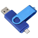 USB Mini Memory Stick 32GB USB 2.0 Memory Flash Drive OTG for Handy PC Blue