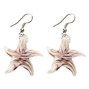 Set Starfish Lampwork Glass Necklace Pendant Earrings HOT G6B4