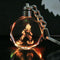 Dragon Ball Z Saiyajin Son Goku Trunks Crystal Key Ring Chain LED Light Pendant
