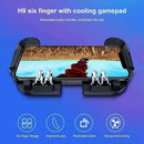 Six-Finger Controller Joystick Mobile Phone Game Cooling With Gamepad PUBG J0K0