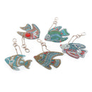 5pcs Goldfish DIY Full Drill Hand Diamond Painting Keychain Cross Stitch ODB