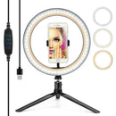 10" LED Selfie Ring Light with Tripod Stand Phone Holder For Live Makeup M8S4