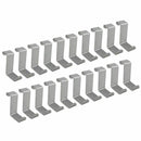 Set of 16 Hooks Door Chair Hooks on Kitchen Door Stainless Steel Reversible D3B3