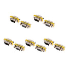 Serial DB9 M/M F/F Mini Gender Changer Coupler Adapter Connector Pack of 10