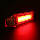 USB Rechargeable COB LED Bicycle Cycling Taillight Waterproof Warning Lamp
