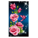 5D DIY Diamond Painting 3 Flower Embroidery Cross Crafts Stitch Home Decor