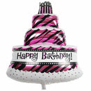 Large Birthday Party Balloons Set of 3 - Cake - Champagne, Bottle and Glass M4H6