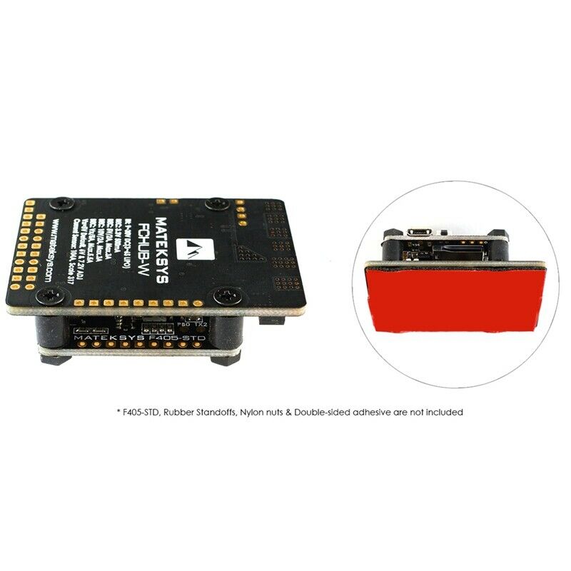3-6S Built-In 4 BEC & 104A Current Sensor for RC FPV Racing Drone M5J5