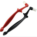 Double Head Anti-Scald Handle Coffee Machine Cleaning Brush Spoon Cleaner F